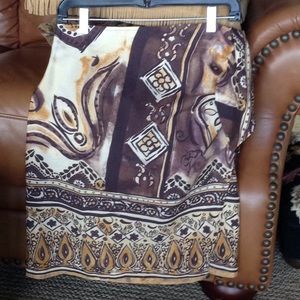 Border Print Wrap Skirt 🎀The Limited